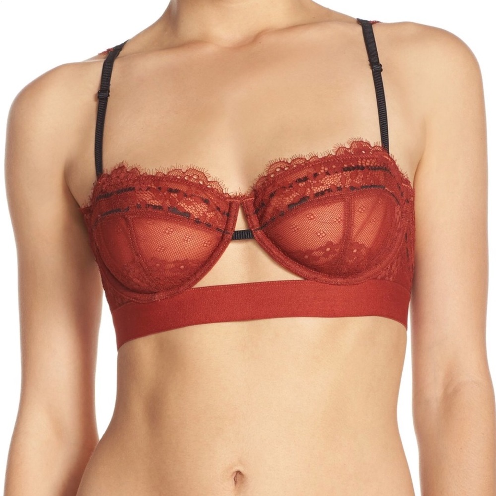 Free People underwire sheer bra
